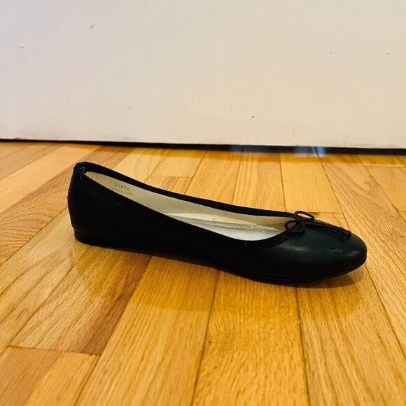 J. Crew Zoe Black Ballet Flat Shoe Size 7.5 Made In Italty - Picture 9 of 16